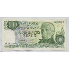 ARGENTINA COL. 646a BILLETE DE $ 500 LEY 18.188 SIN CIRCULAR UNC